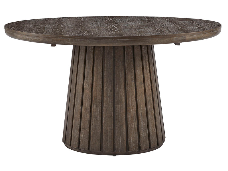 Kavanaugh - Round Dining Table - Weathered Kona Brown