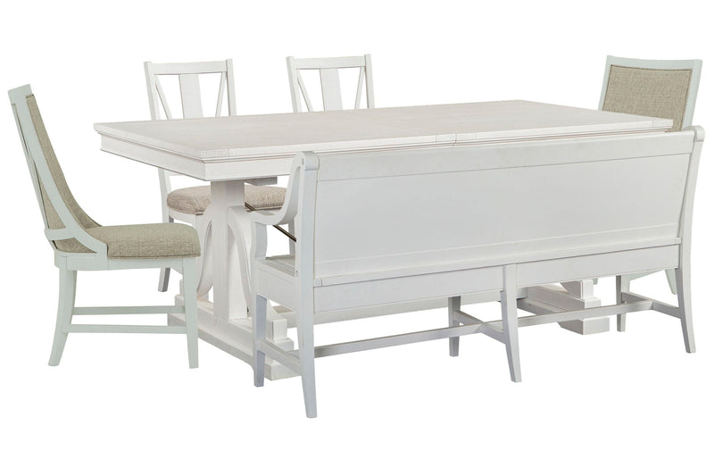 Heron Cove - Extendable Trestle Dining Table Set