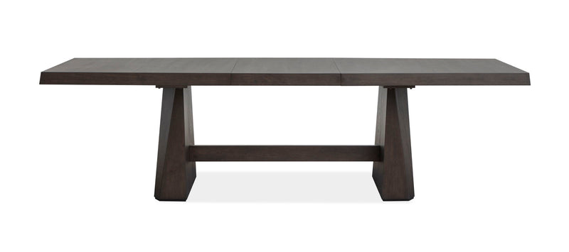 Tauren - Extendable Double Pedestal Dining Table - Coffee Bean