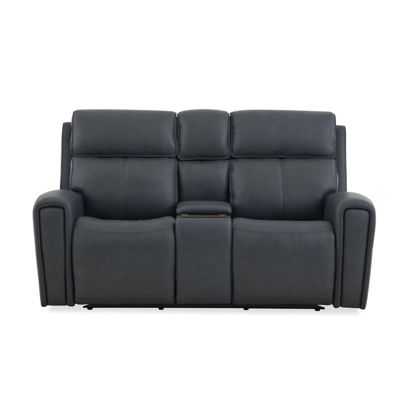 Warren - Power Reclining Loveseat With Console, Power Headrest & Lumbar