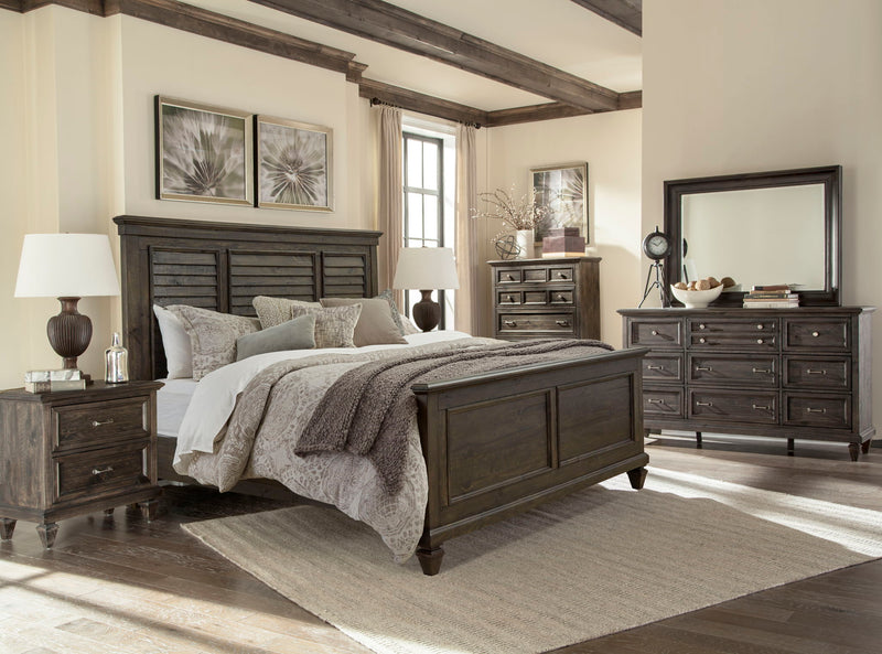 Calistoga - Mirror In Weathered Charcoal - Weathered Charcoal