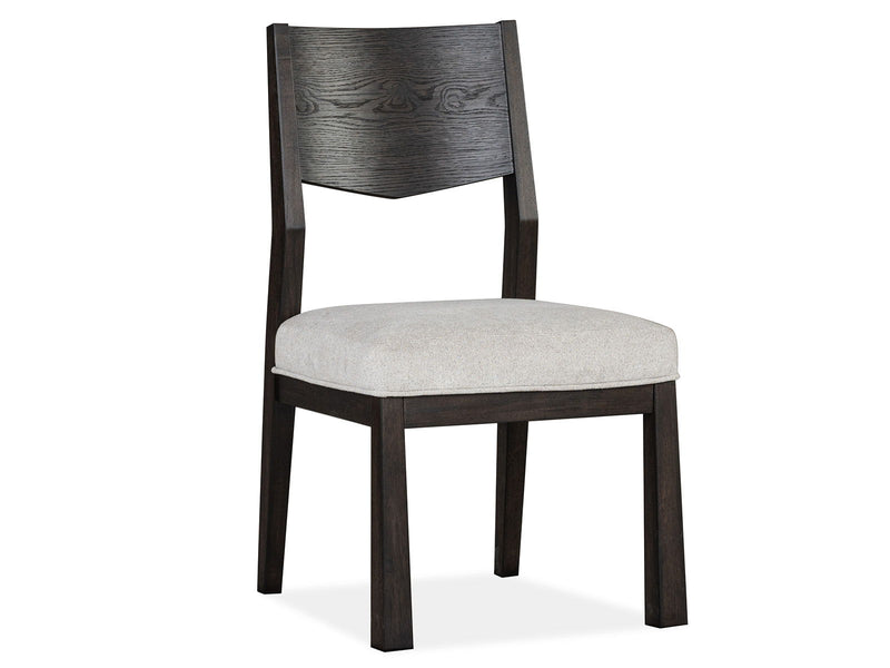 Tauren - Upholstered Side Chair With Solid Back (Set of 2) - Coffee Bean