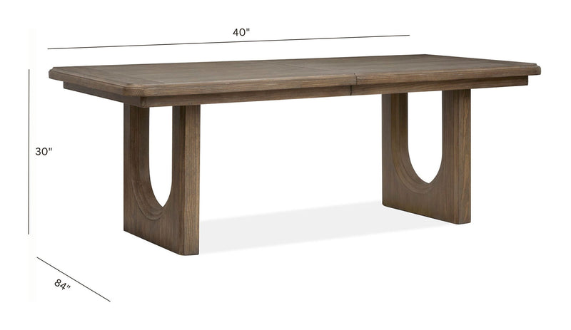 Westbourne - Extendable Trestle Dining Table - Dark Umber