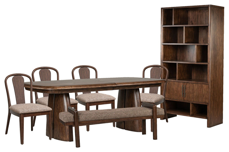 Belville - Extendable Trestle Dining Table Set