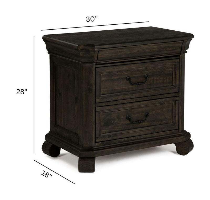 Bellamy - Drawer Nightstand - Peppercorn