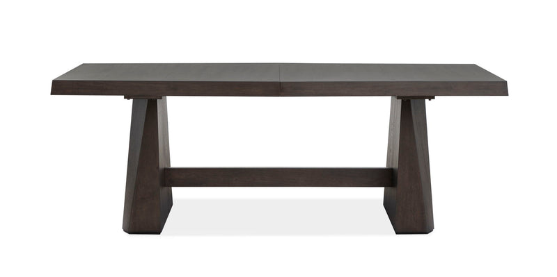 Tauren - Extendable Double Pedestal Dining Table - Coffee Bean