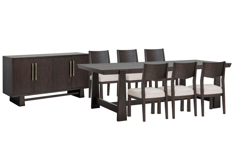 Tauren - Trestle Dining Table Set