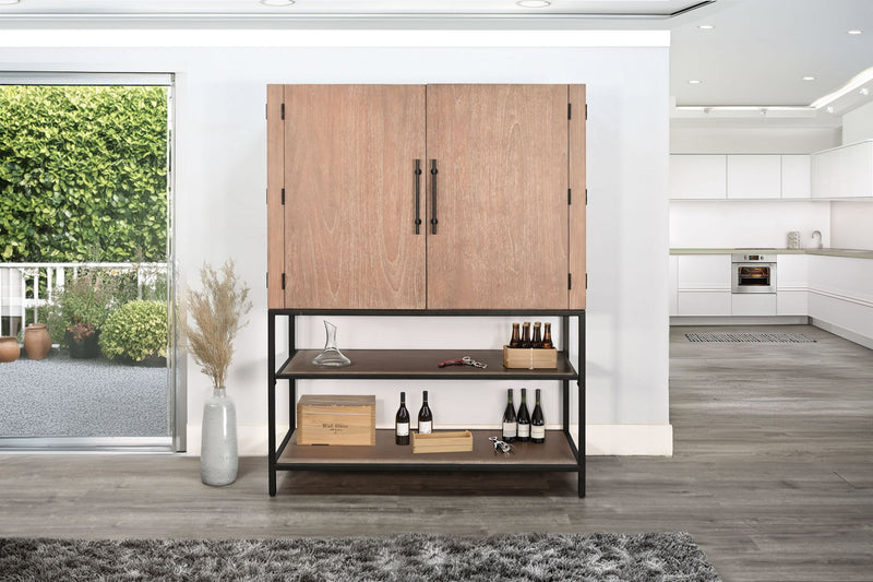 Violet - Wine Bar Cabinet - Oak Grove