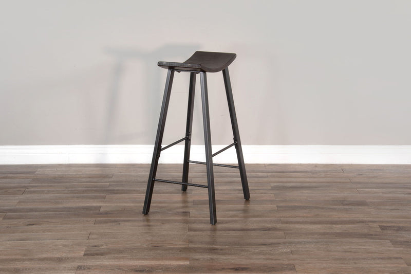 Homestead - Saddle Seat Metal Barstool (Set of 2) - Tobacco Leaf