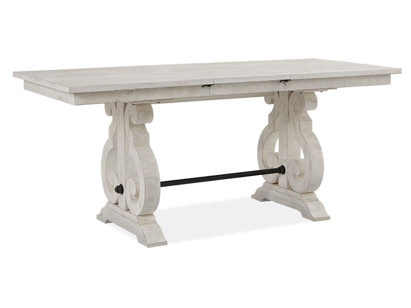 Bronwyn - Rectangular Counter Dining Table - Alabaster