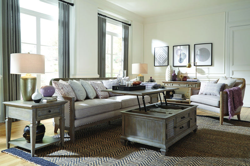 Lancaster - Chairside End Table - Dove Tail Gray