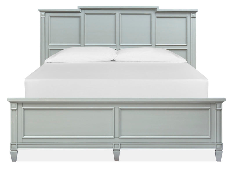Glenbrook - Complete California King Panel Bed - Pebble