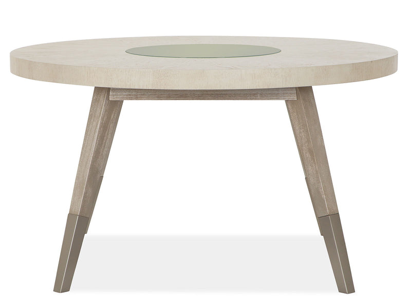 Lenox - Round Dining Table - Warm Silver