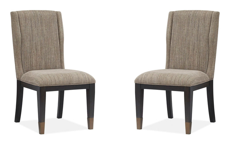 Ryker - Upholstered Host Side Chair (Set of 2) - Homestead Brown