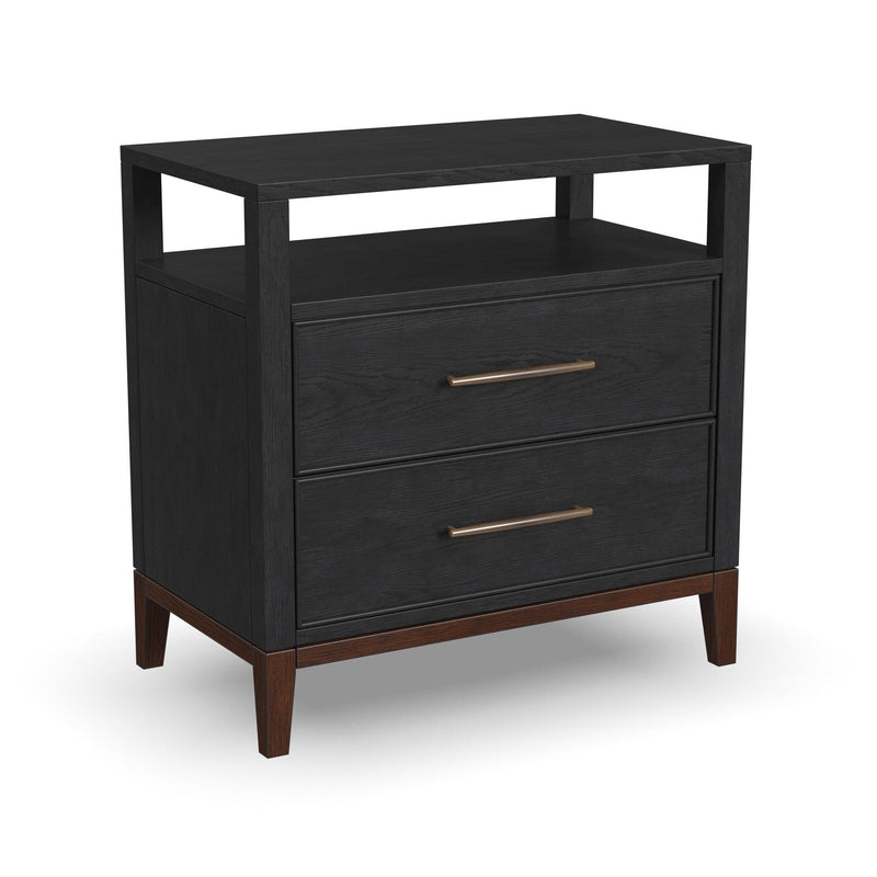 Waterfall - Nightstand - Deep Ebony