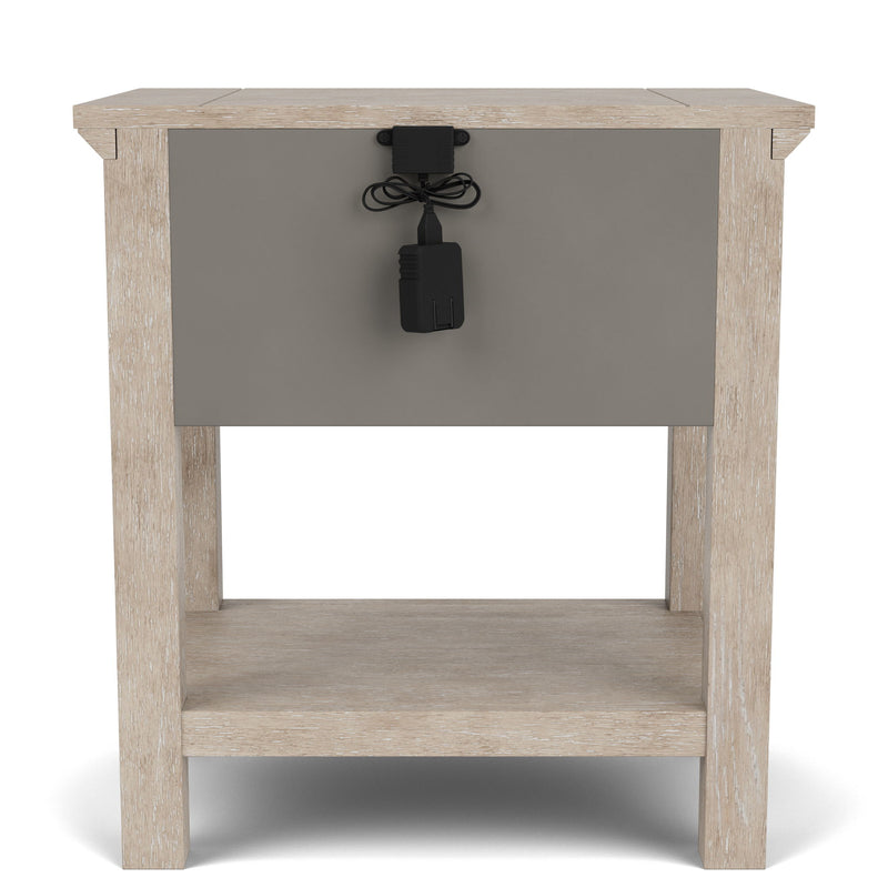 Bennett - One Drawer Nightstand - Frosted Gray