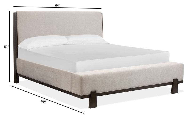 Tauren - Complete Upholstered Panel Bed