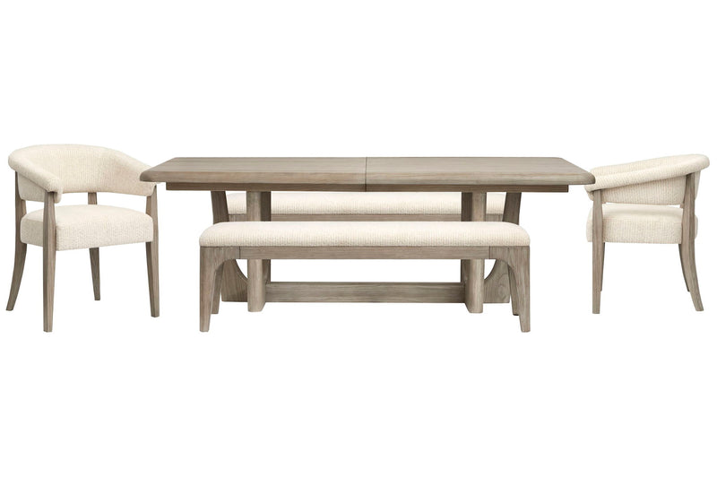 Braelyn - Extendable Trestle Dining Table Set