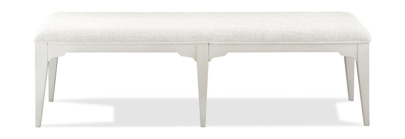 Myra - Upholstered Dining Bench - Paperwhite