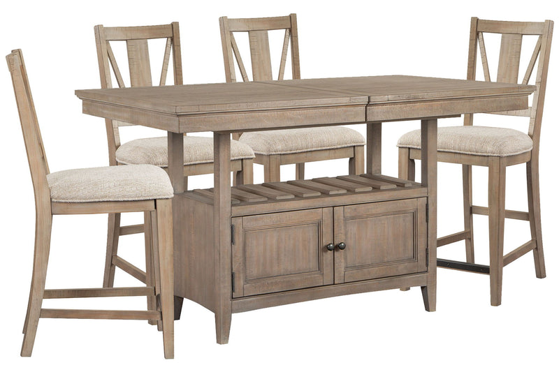 Paxton Place - Extendable Counter Height Dining Table Set