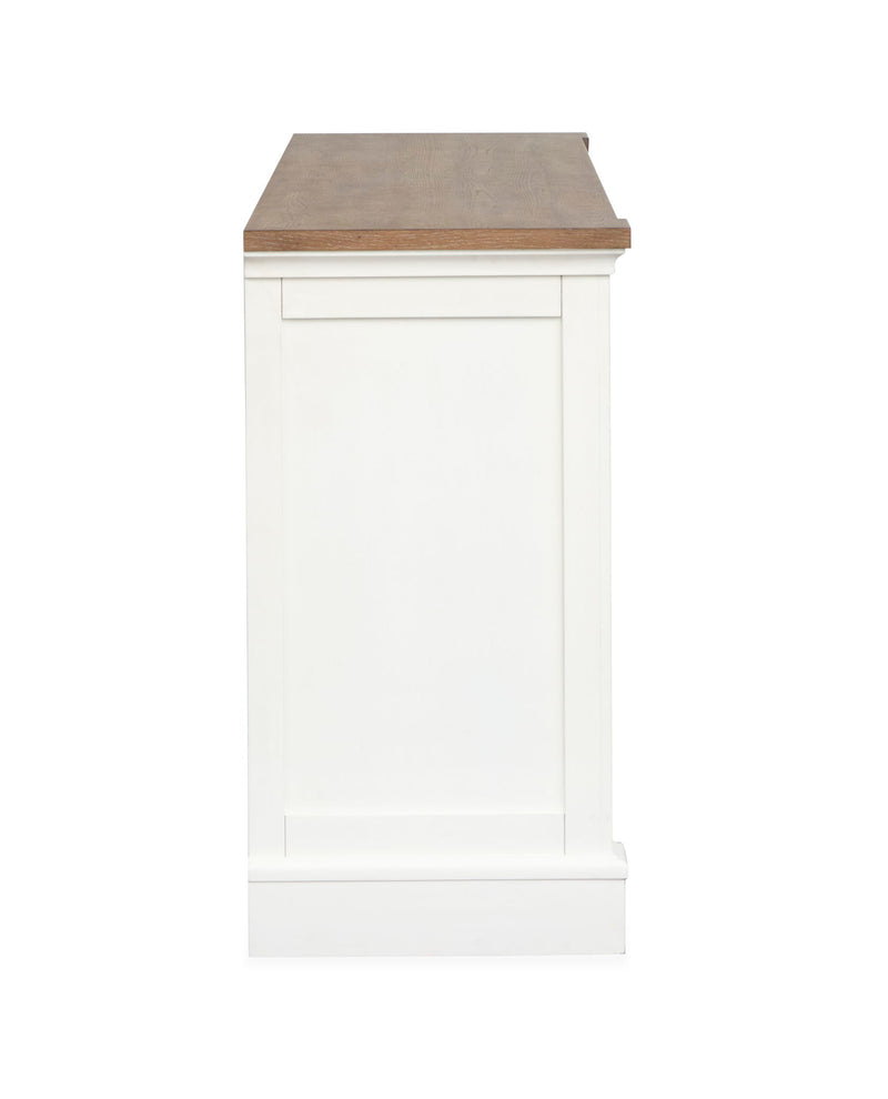 Kingston - Credenza - Whisper White And Cerused Nutmeg