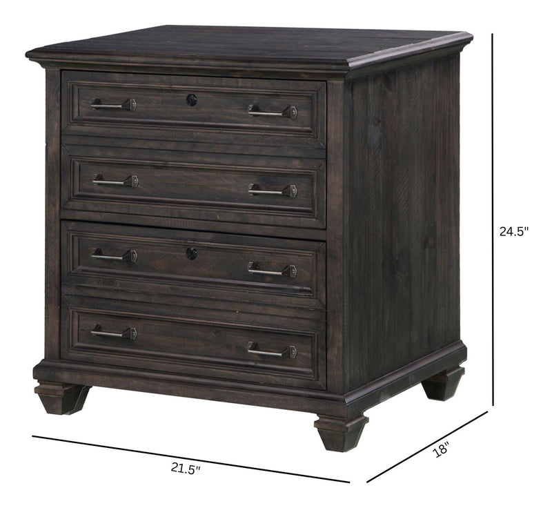 Sutton Place - Lateral File - Weathered Charcoal