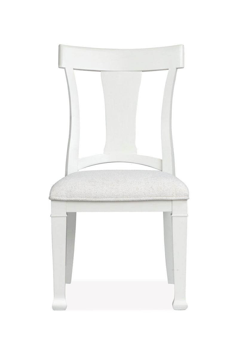 Kingston - Upholstered Side Chair (Set of 2) - Whisper White And Cerused Nutmeg