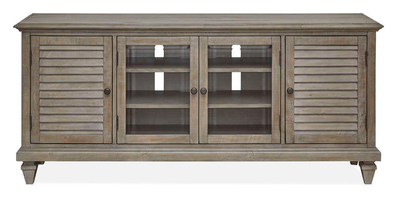 Calistoga - Rustic Entertainment Console - Dovetail Gray