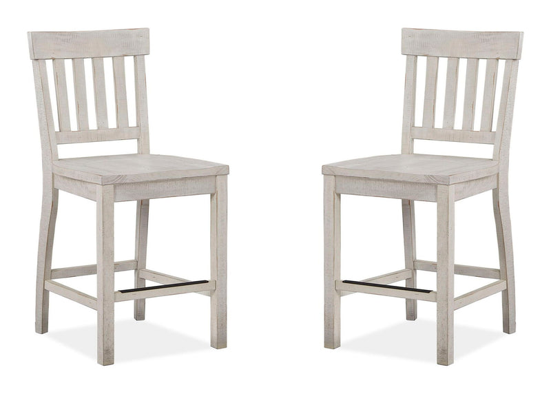 Bronwyn - Counter Chair (Set of 2) - Alabaster