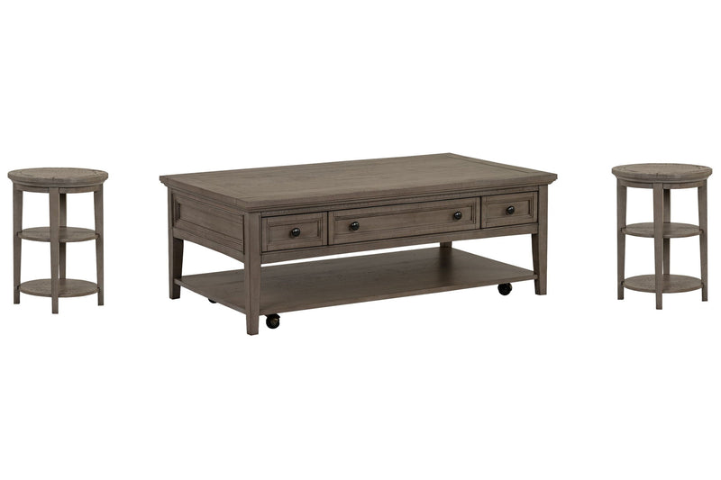 Paxton Place - Rectangular Caster Cocktail Table Set