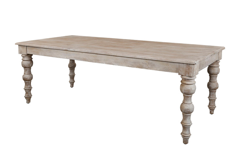 Crossings - Eden Rectangular Dining Table With 4 Upholstered Chairs - Toasted Tumbleweed & Green
