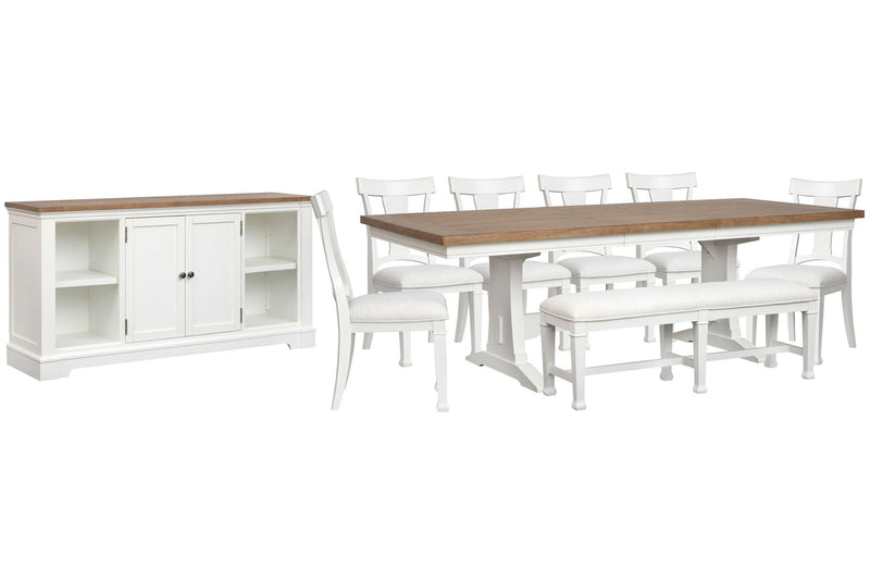 Kingston - Extendable Trestle Dining Table Set