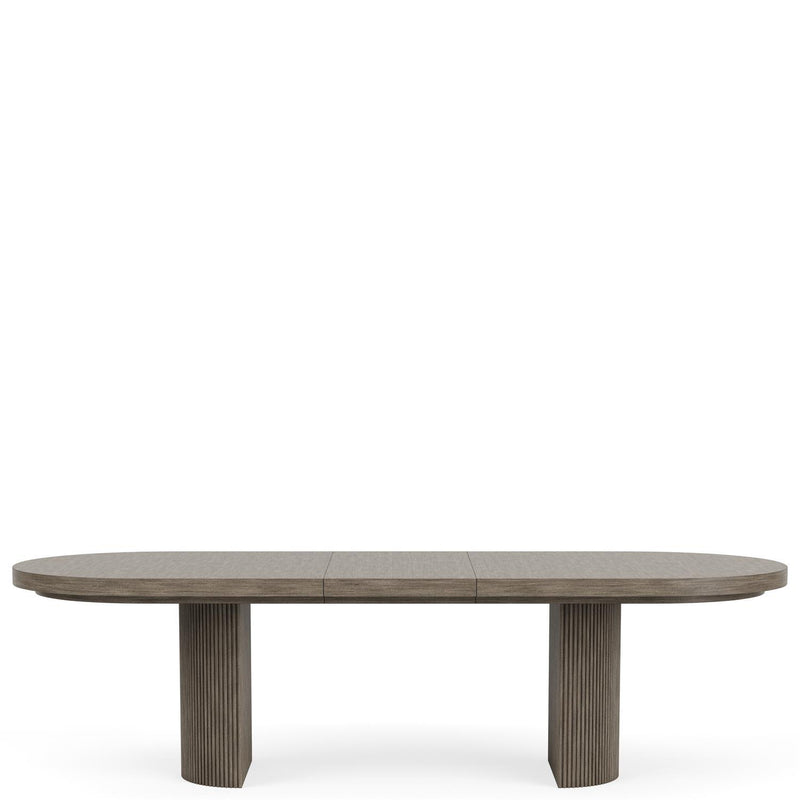 Sariel - Double Pedestal Dining Table - Dark Brown