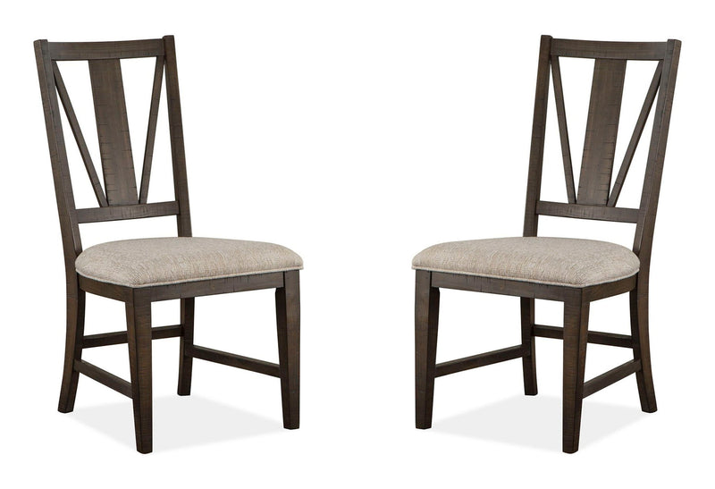Westley Falls - Dining Side Chair With Upholstered Seat (Set of 2) - Graphite