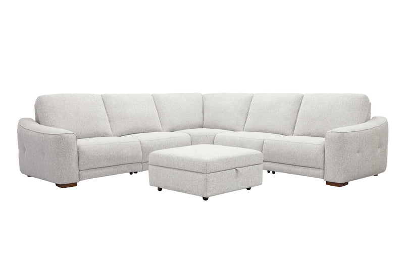 Julianna - Storage Ottoman - Crisp Taupe