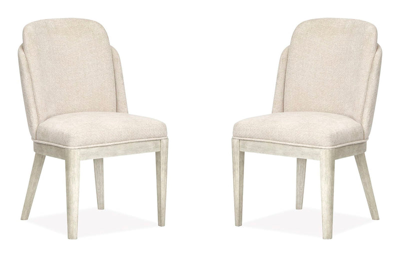 Lorelei - Upholstered Host Chair (Set of 2) - Misty Cloud