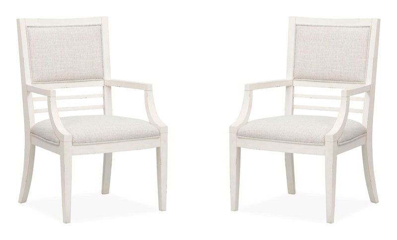 Echo Isles - Upholstered Arm Chair (Set of 2) - Sea Pearl And Driftwood