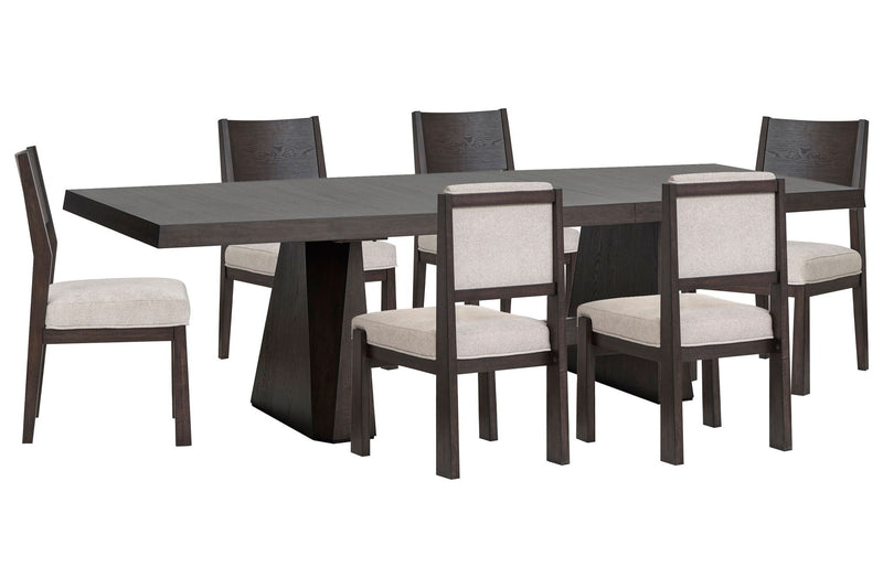 Tauren - 7 Piece Extendable Double Pedestal Dining Table Set