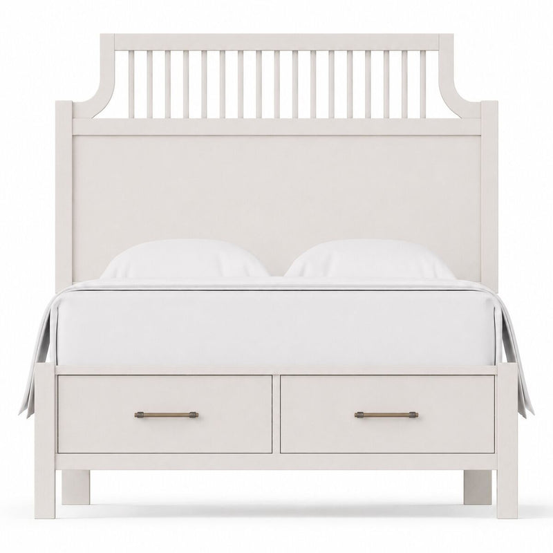 Pure Maple - King Garden Storage Bed - Cottage White