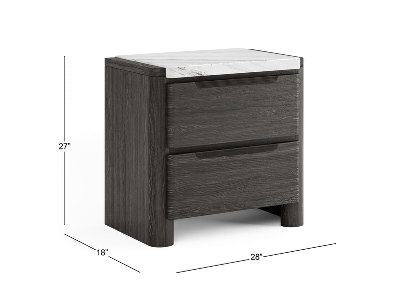 Keaton - Drawer Nightstand - Black