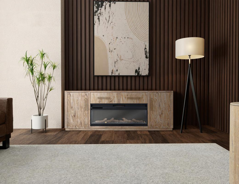 Balam - 2 Drawer & 2 Door Electric Fireplace