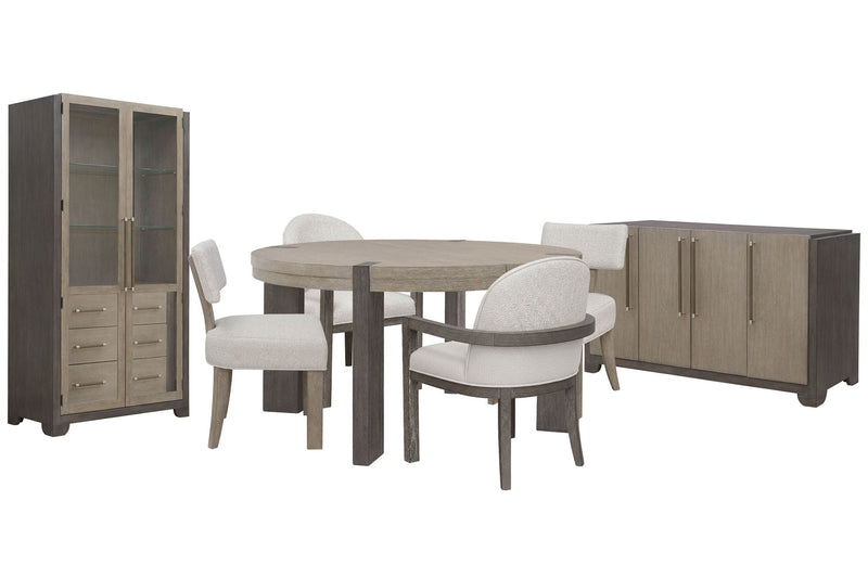 Anderson Park - Round Dining Table Set With Kilsmos Chairs