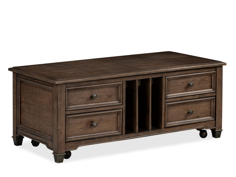 Cormac - Lift Top Storage Cocktail Table - Brown