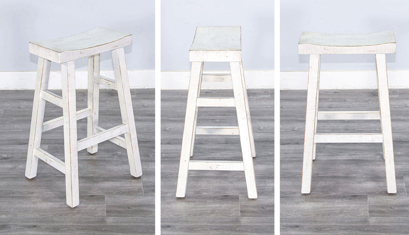 Marina - Stool With Wood Seat (Set of 2)