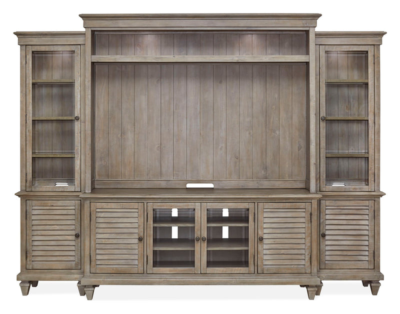 Calistoga - Rustic Entertainment Wall - Dovetail Gray