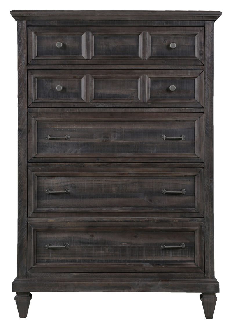 Calistoga - 5 Drawer Chest - Weathered Charcoal
