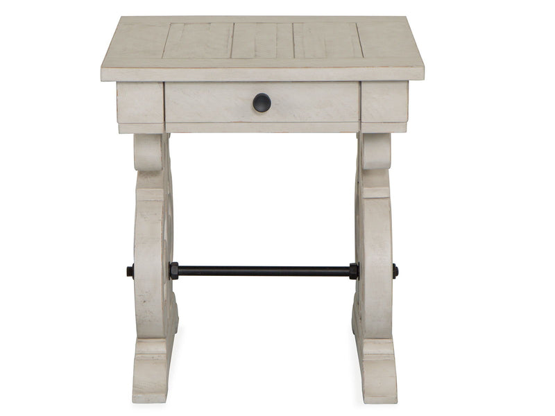 Bronwyn - Rectangular End Table - Alabaster