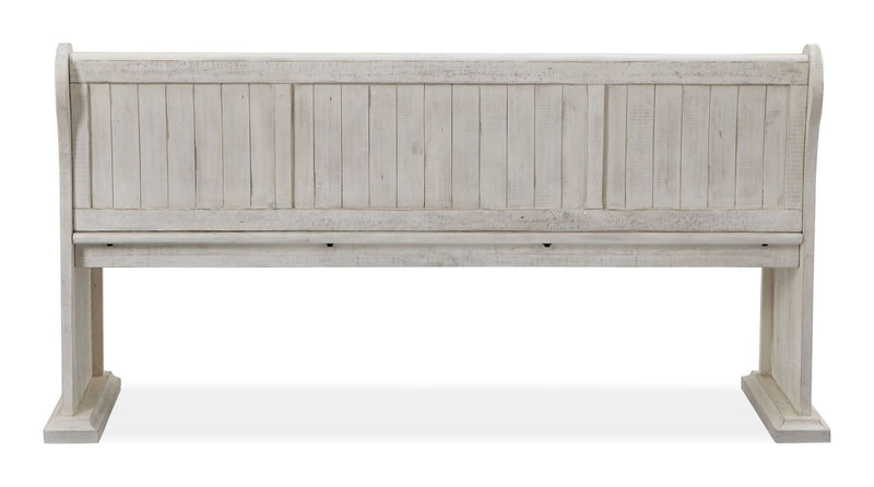 Bronwyn - Bench With Back - Alabaster