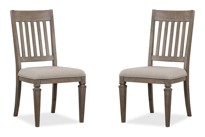 Lancaster - Dining Side Chair With Upholstered Seat (Set of 2) - Dovetail Gray