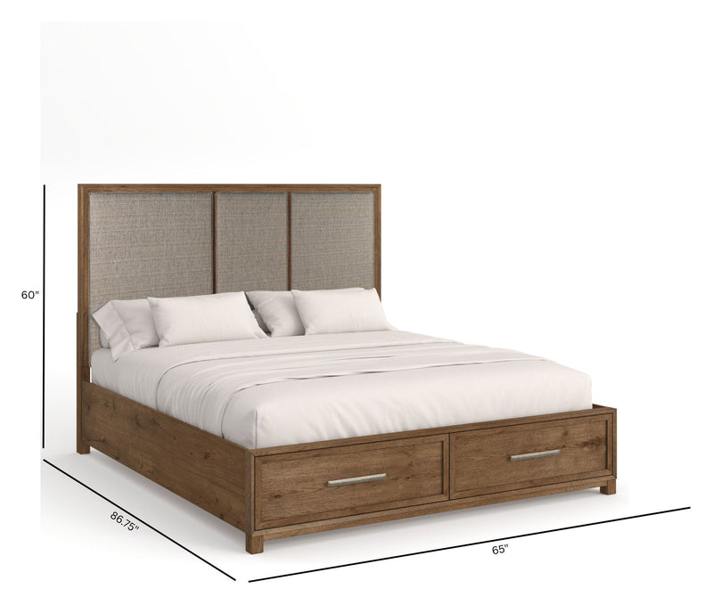 Laurel Ridge - Upholstered Panel Storage Bed